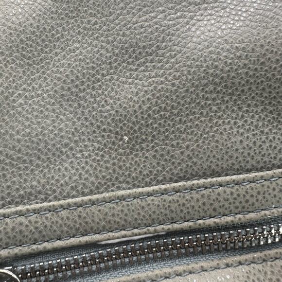 Elliott Lucca Gray Leather Slouchy Hobo Shoulder Bag Crossbody Large - Picture 10 of 15